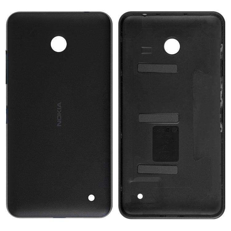 Задняя крышка Nokia 630 Lumia Dual Sim, 635 Lumia, черная, с боковыми кнопками