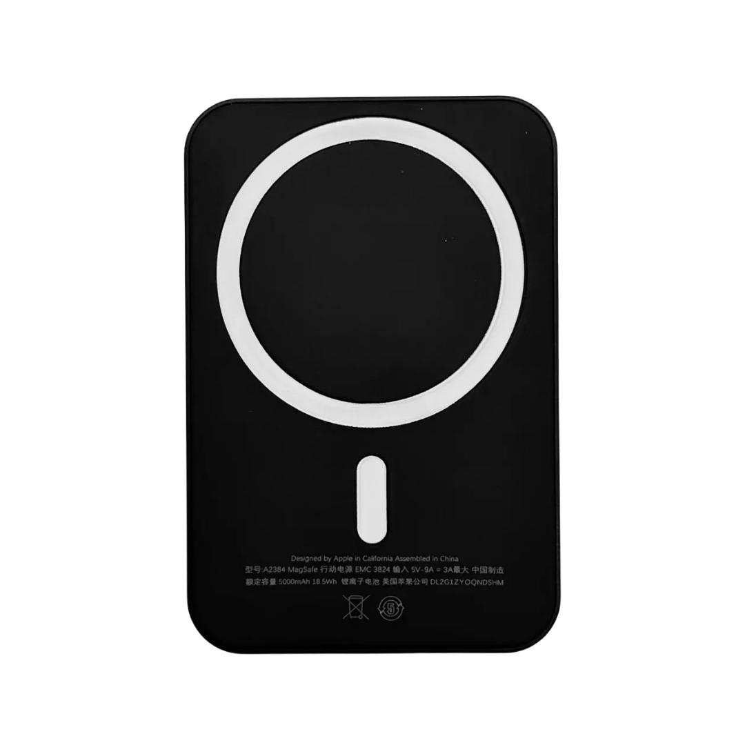 Павербанк с беспроводной магнитной зарядкой беспроводной для iPhone MagSafe 5000 мАч Black Павербанк с беспроводной магнитной зарядкой беспроводной для iPhone MagSafe 5000 мАч Black