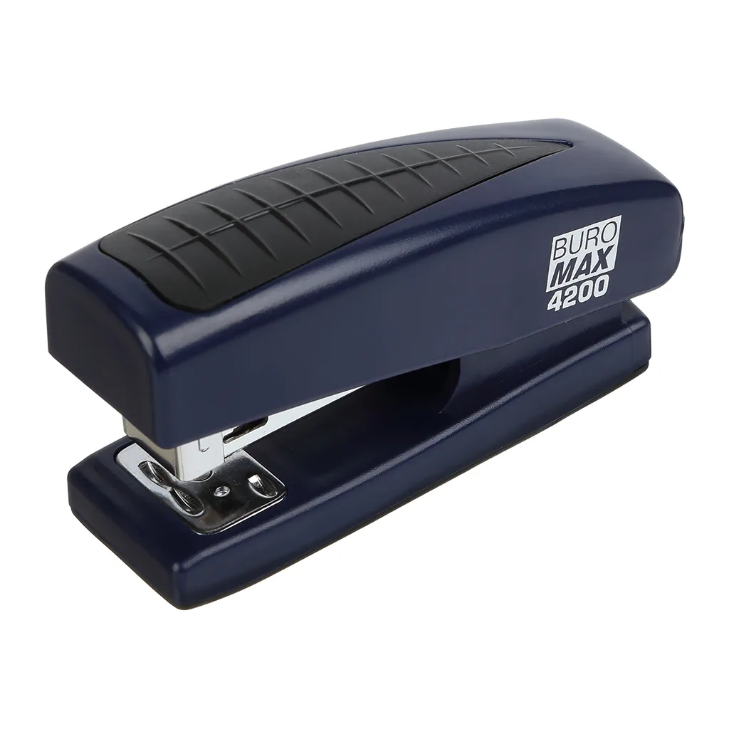 Степлер пластиковий Buromax 20 арк./скоби №24/26 98х33х50 мм Синій (BM.4200-02) Степлер пластиковий Buromax 20 арк./скоби №24/26 98х33х50 мм Синій (BM.4200-02)