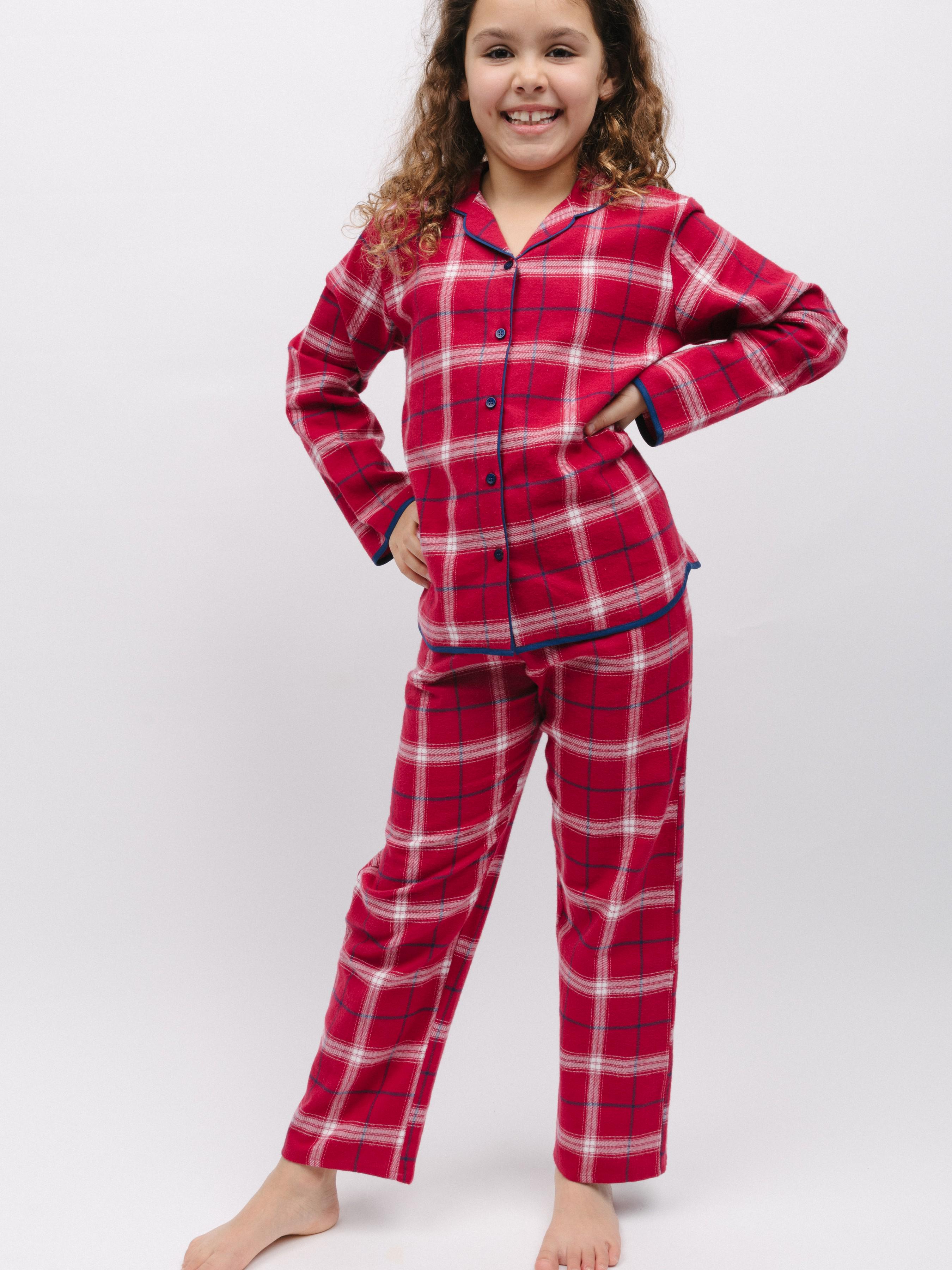 Пижама детская унисекс CYBERJAMMIES Noel 6885 6-7 лет/122 см Красный в клетку (5051877471498)