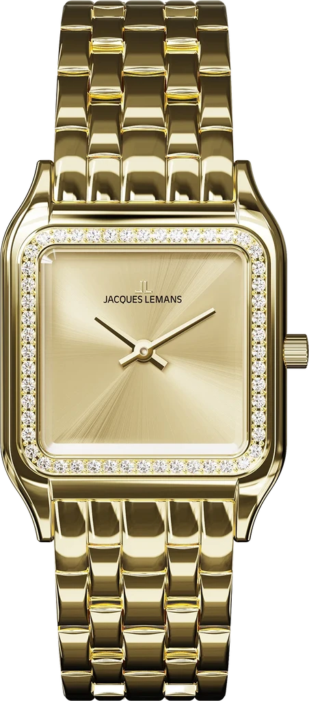 Наручные часы женские Jacques Lemans Antwerpen 1-2219D со стальным корпусом WR 50 м и золотистым циферблатом Наручные часы женские Jacques Lemans Antwerpen 1-2219D со стальным корпусом WR 50 м и золотистым циферблатом