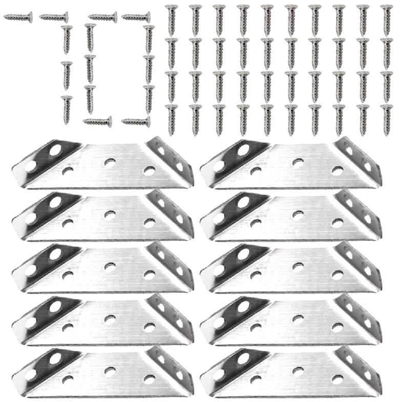 Мебельные уголки трапециевидные с шурупами 70 шт. (SP-24470)
