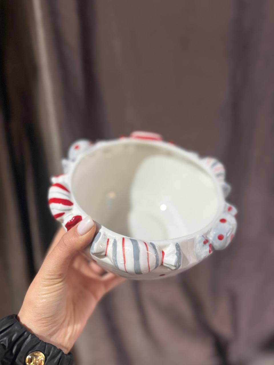 Піала новорічна Elisey Новорічні цукерки керамічна 18 см (6037-027) - фото 3 Піала новорічна Elisey Новорічні цукерки керамічна 18 см (6037-027) - фото 3