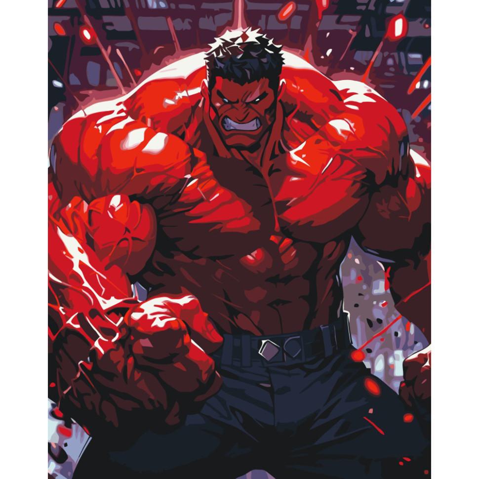 Картина по номерам ART CRAFT Красный Халк 40x50 см (16522-AC)