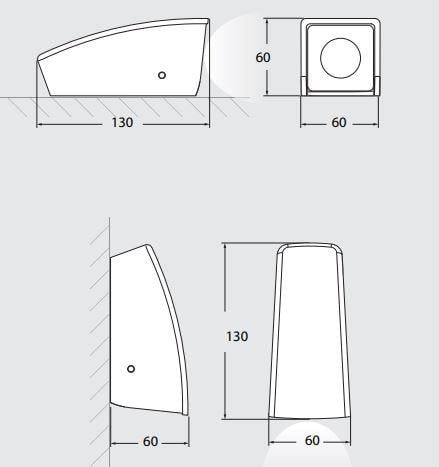 Светильник уличный настенный Fumagalli MAMETE SQUARE G9 IP66 Черный - фото 3