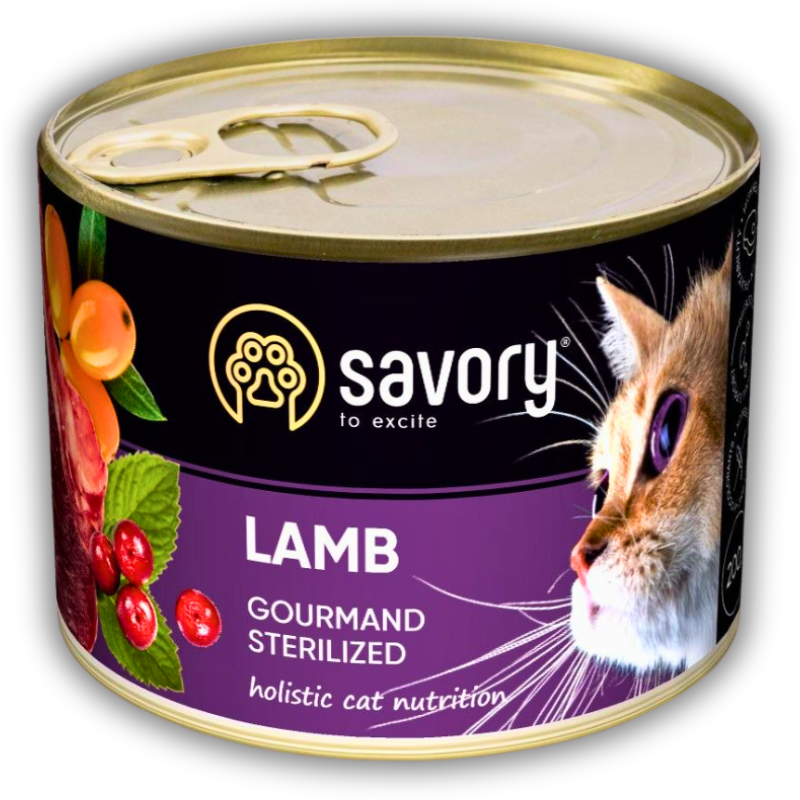 Корм влажный для стерилизованных кошек Savory с ягненком 200 г х 6 шт. (P30723) Корм влажный для стерилизованных кошек Savory с ягненком 200 г х 6 шт. (P30723)