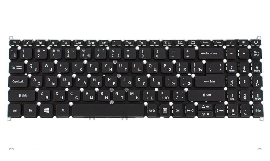 Клавиатура для ноутбука Acer Swift SF315-51G Черный (162253) Клавиатура для ноутбука Acer Swift SF315-51G Черный (162253)
