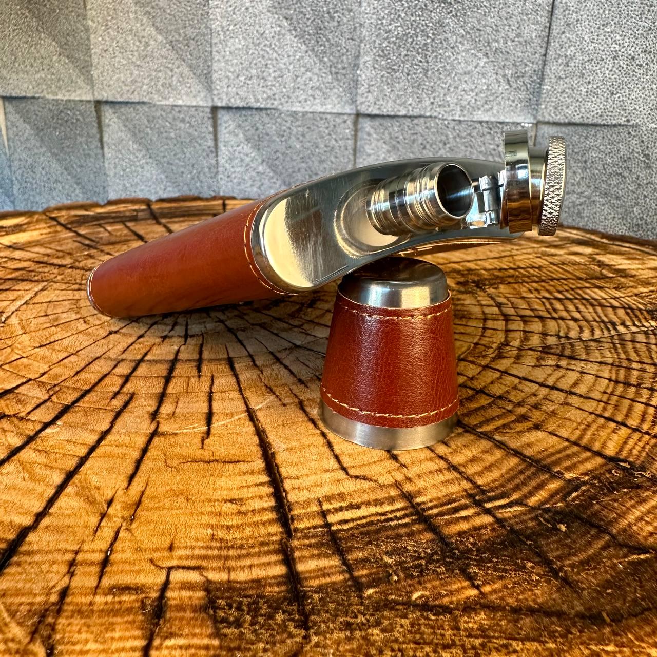 Подарунковий набір фляга для алкоголю 4 чарки з шахами в дерев'яній коробці - фото 5 Подарунковий набір фляга для алкоголю 4 чарки з шахами в дерев'яній коробці - фото 5