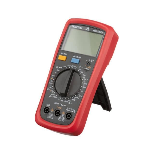 Мультиметр цифровой Intertool MD-0002 CAT III 600 В/CAT II 1000 В (10200519)
