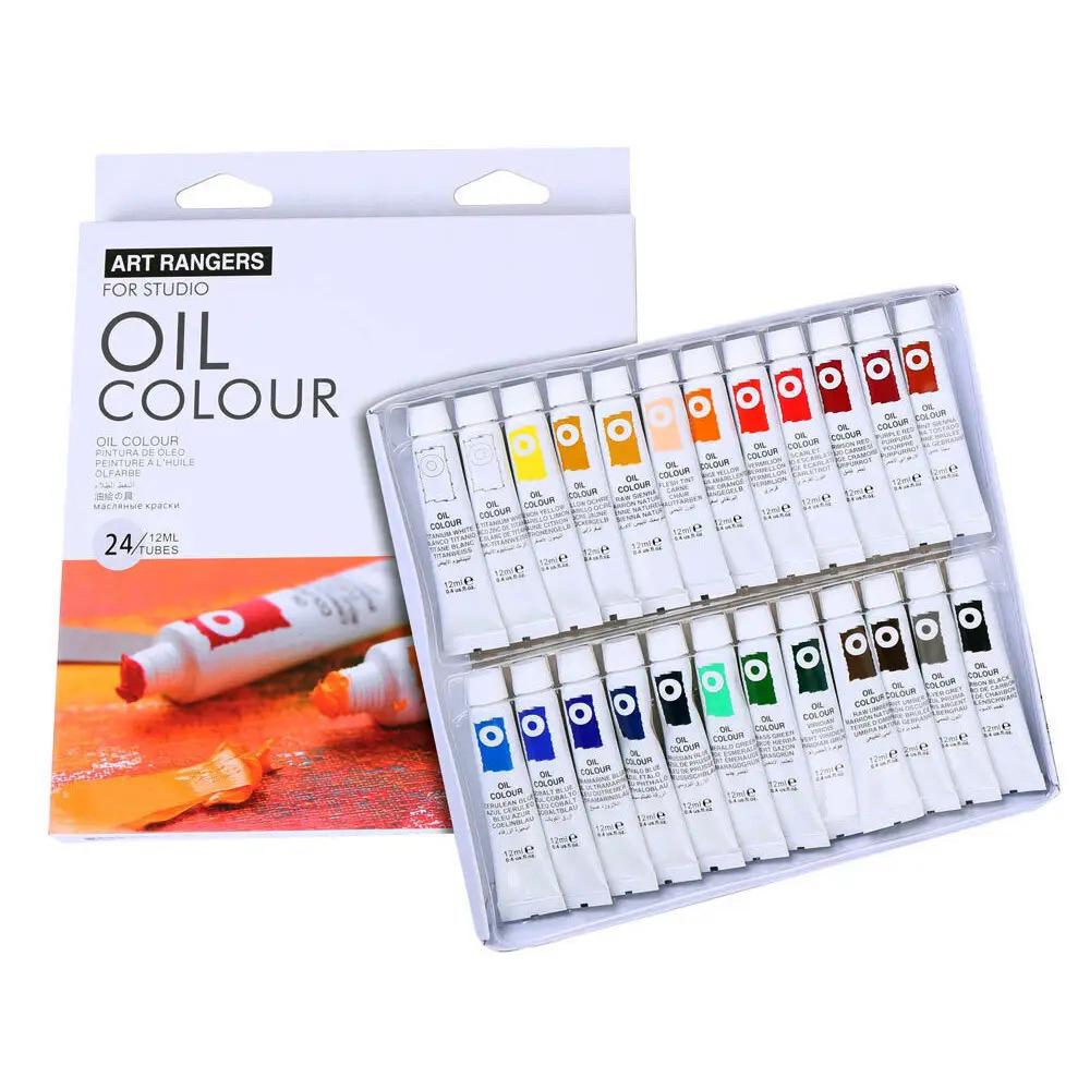Краски масляные художественные тюбики в коробке 24 цвета по 12 мл (37-112005) - фото 5 Краски масляные художественные тюбики в коробке 24 цвета по 12 мл (37-112005) - фото 5