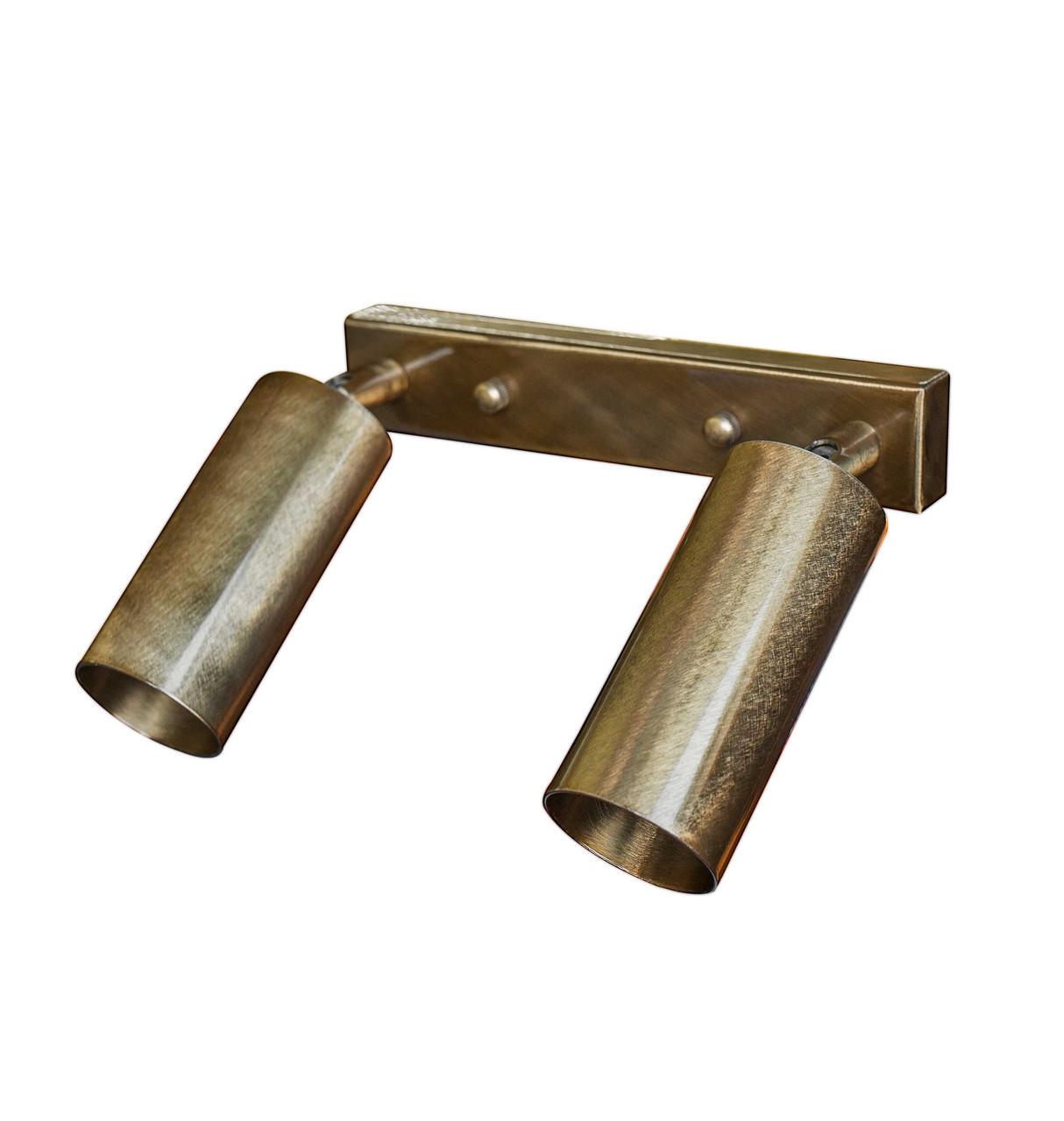 Светильник потолочный MSK Electric в стиле лофт с поворотным механизмом под лампу Е27 Бронзовый (NL 1105-2 BN) - фото 2 Светильник потолочный MSK Electric в стиле лофт с поворотным механизмом под лампу Е27 Бронзовый (NL 1105-2 BN) - фото 2