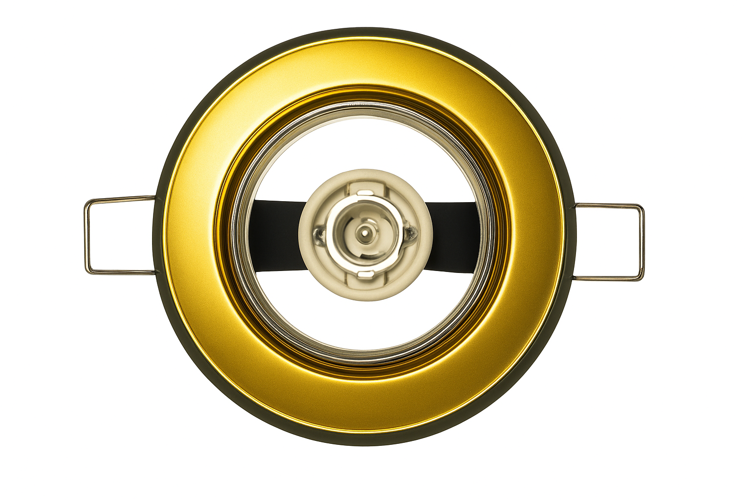 Светильник встроенный Feron 301 R-50 Е14 поворотный Золотой/Хром