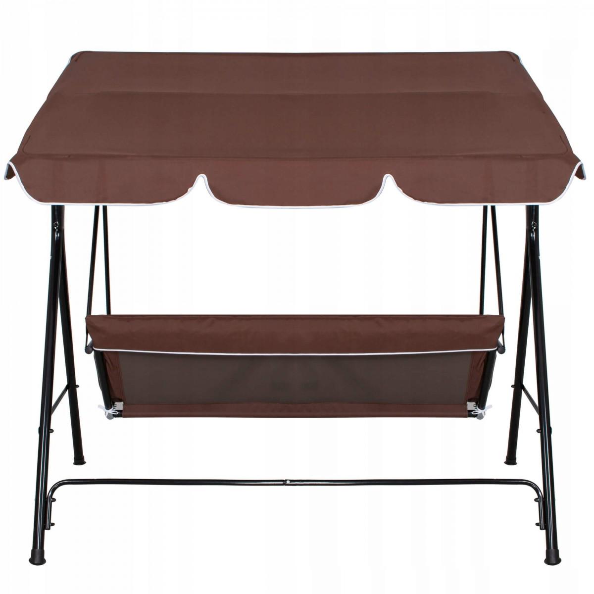 Садовые качели Springos Luna GS0018 150x170 см Коричневый (GS0018) - фото 2 Садовые качели Springos Luna GS0018 150x170 см Коричневый (GS0018) - фото 2