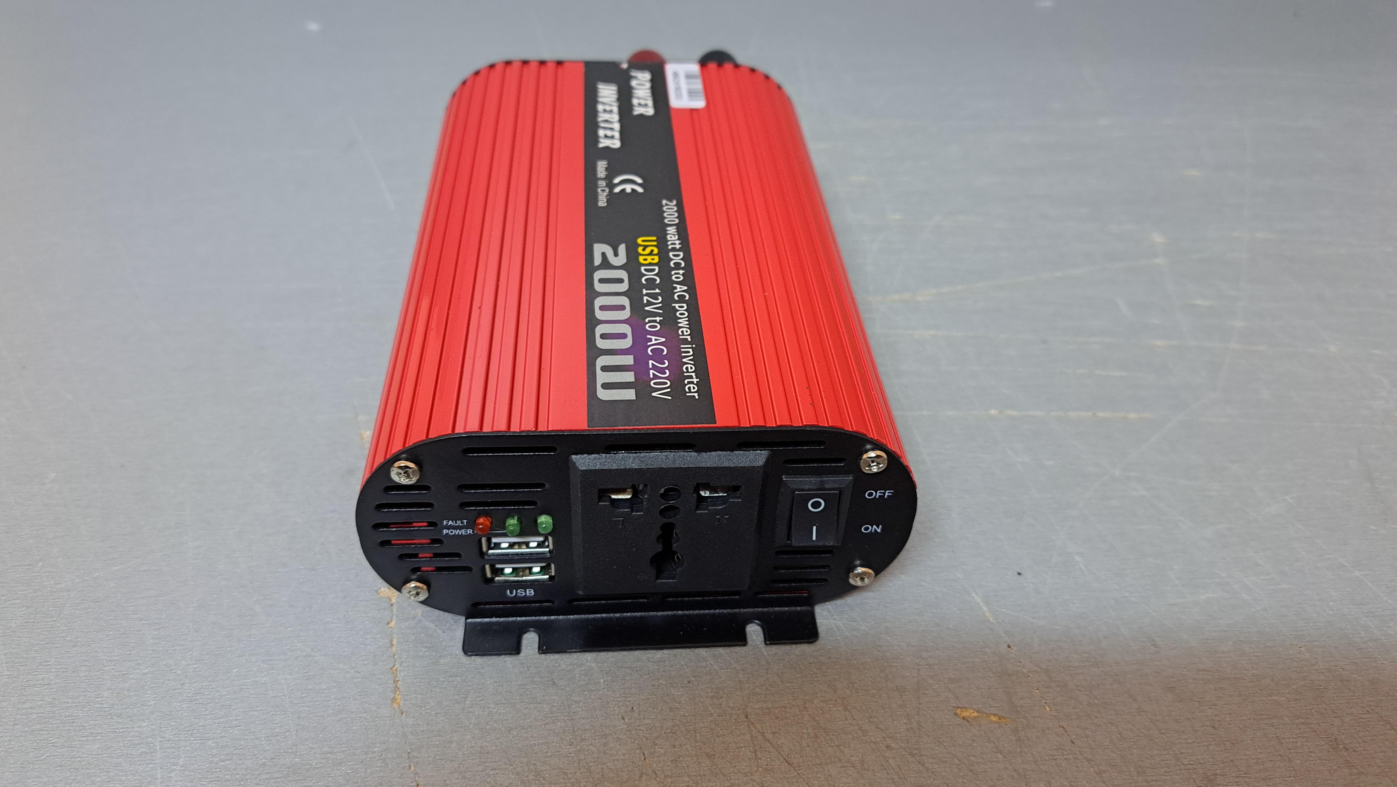 Преобразователь напряжения WIMPEX 12-220V 2000W с сдвоенным USB - фото 6 Преобразователь напряжения WIMPEX 12-220V 2000W с сдвоенным USB - фото 6