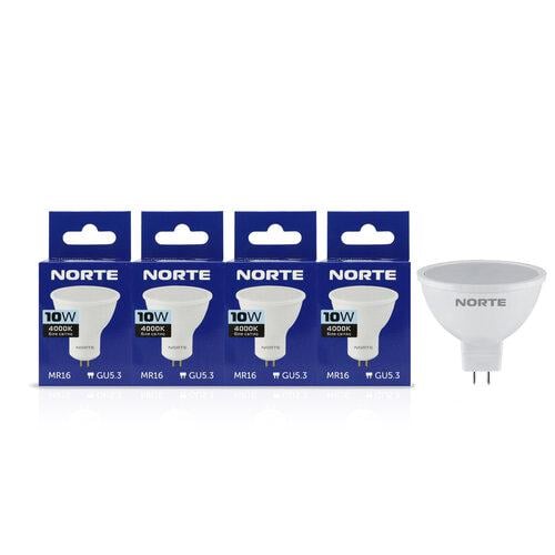 Комплект светодиодных ламп NORTE 5 шт. MR16 10 Вт 4000 K 220 V GU5,3 (1-NLP-1762-4)