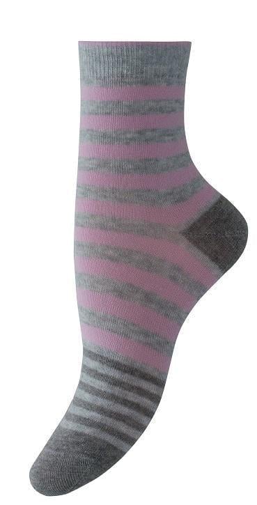 Носки женские демисезонные Легка хода 5326 классические р.23 Серебряный меланжевый розовый