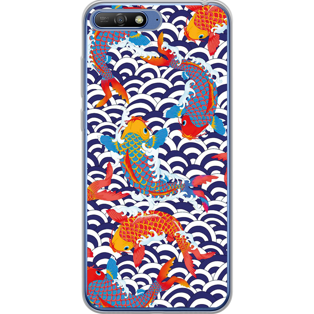 Чехол Boxface Huawei Y6 2018 Koi Fish Прозрачный силикон (33371-up2477-33371)
