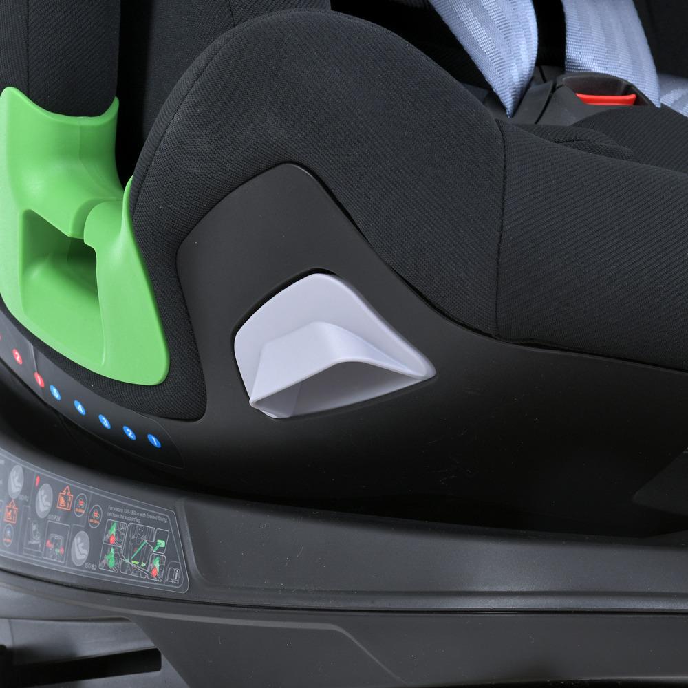 Автокресло детское El Camino Royal Black ME 1146 i-STAND i-SIZE R129 фаза 1,2 40-150 см опорная нога - фото 17 Автокресло детское El Camino Royal Black ME 1146 i-STAND i-SIZE R129 фаза 1,2 40-150 см опорная нога - фото 17