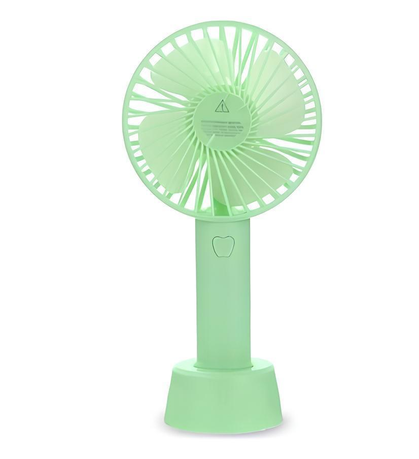 Вентилятор 18650 SS 2 FX 028 ручка не складається з підставкою Зелений