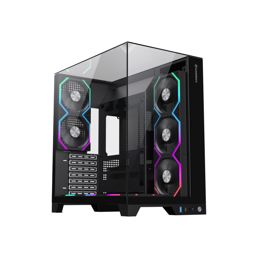 Корпус GAMEMAX Infinity Pro BK, обзорный дизайн, без БП, поддержка ATX, черный Корпус GAMEMAX Infinity Pro BK, обзорный дизайн, без БП, поддержка ATX, черный