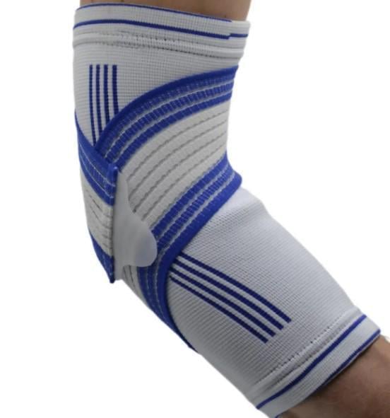 Налокотник Power System PS-6007 Elbow Support Pro 1 шт. L/XL White/Blue (PS-6007_L/XL_White-Blue)