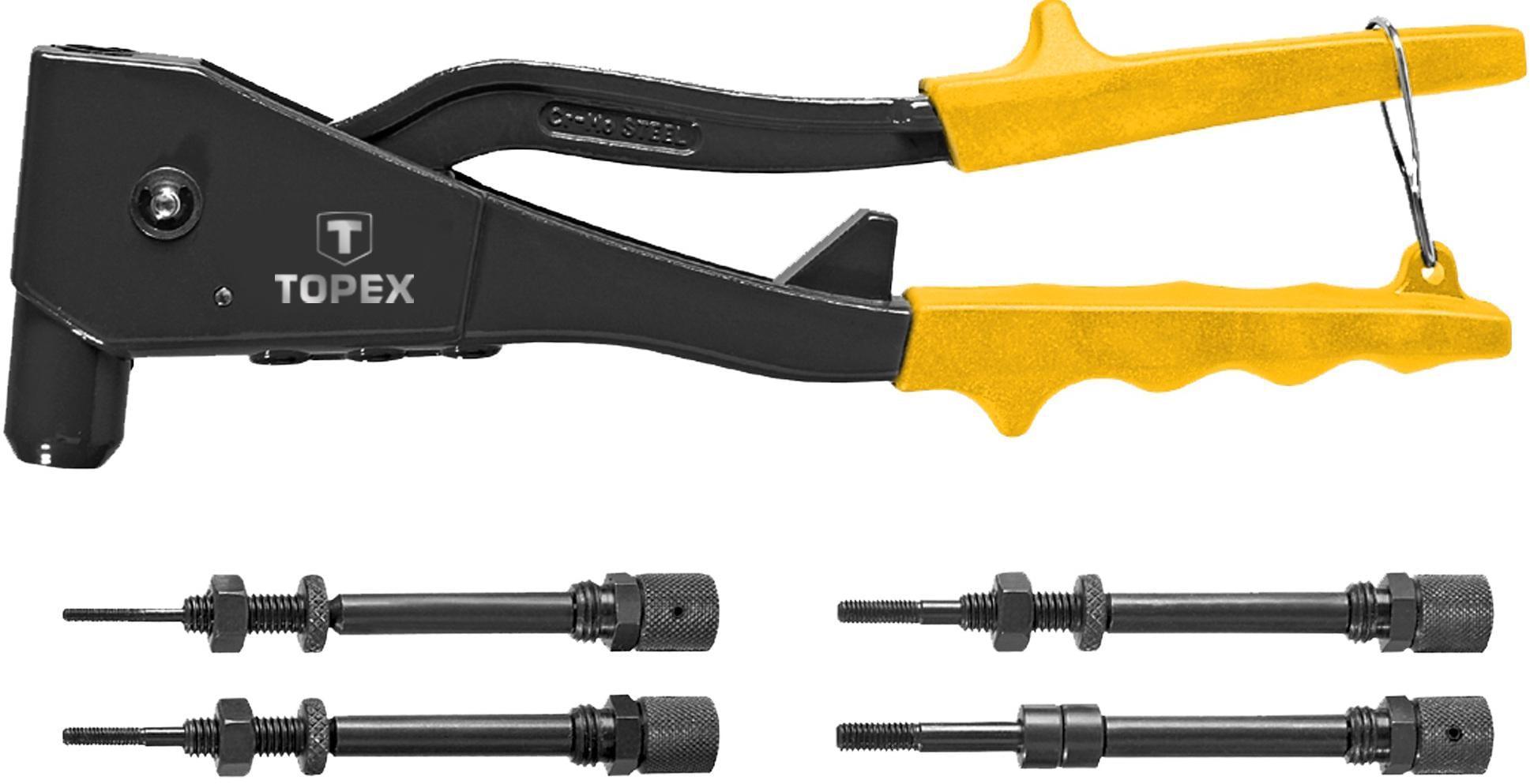 Заклепочник Topex для резьбовых заклепок M3/M4/M5/M6 (26544)