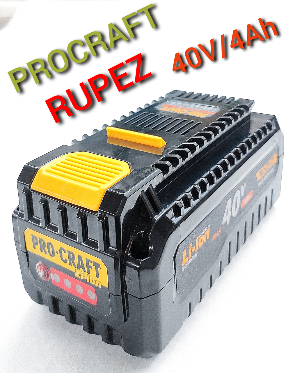 Акумуляторна батарея для акумуляторної пилки Procraft PKA-40Li/Rupez RCS-40Li 40 V 4Ah (1668095244) - фото 2