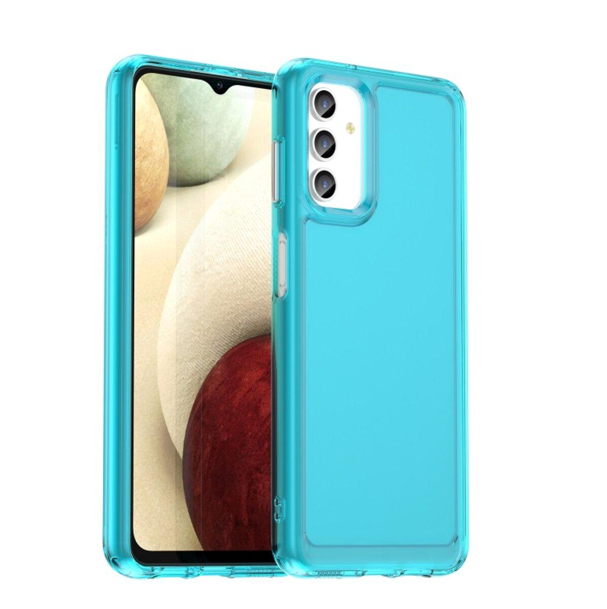 Противоударный чехол для Samsung Galaxy A13 4G Cosmic Clear Color 2 mm / Transparent Blue