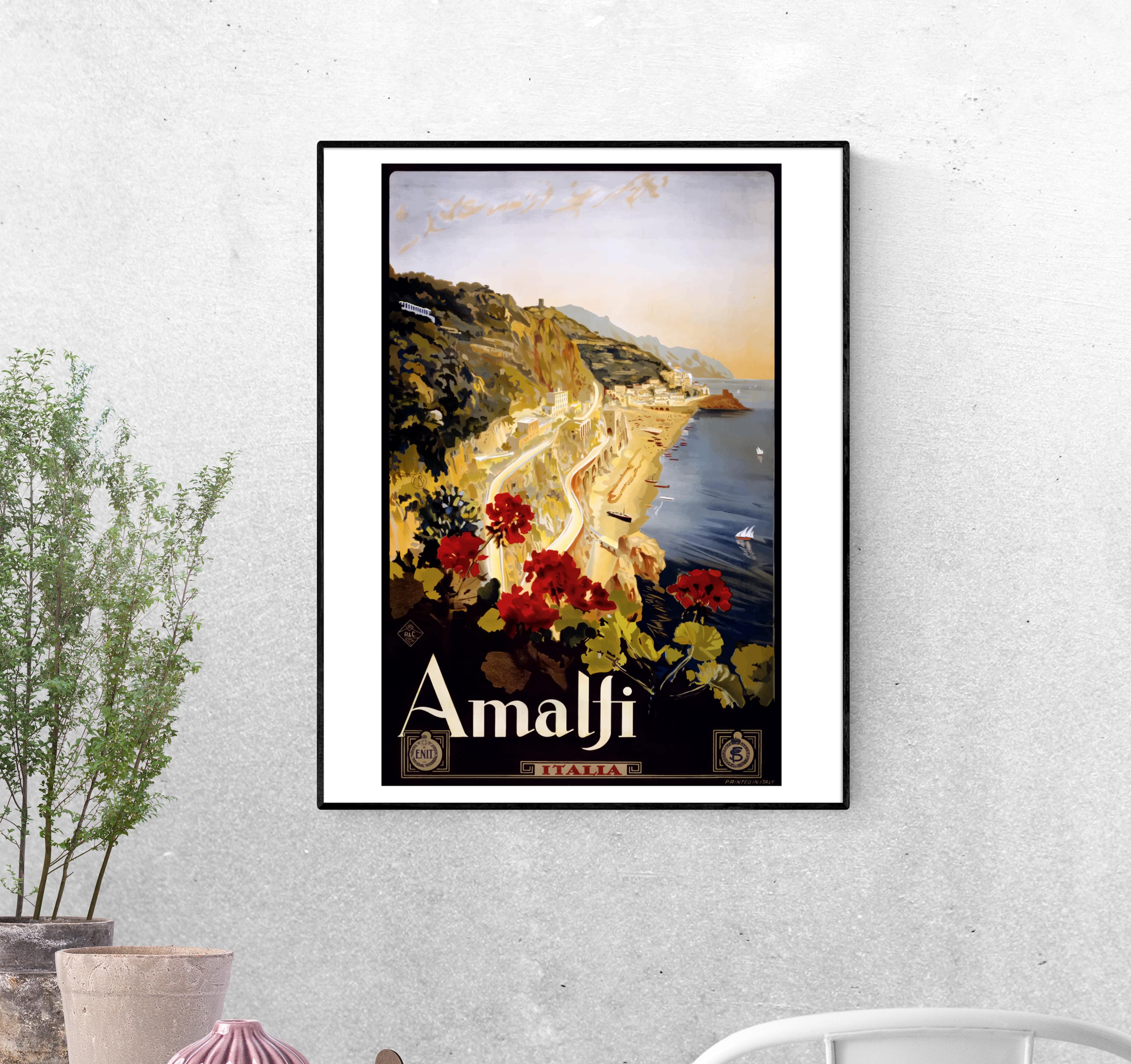 Тревел-постер Амальфи Италия формат А-5 (amalfi_ taly_Poster)