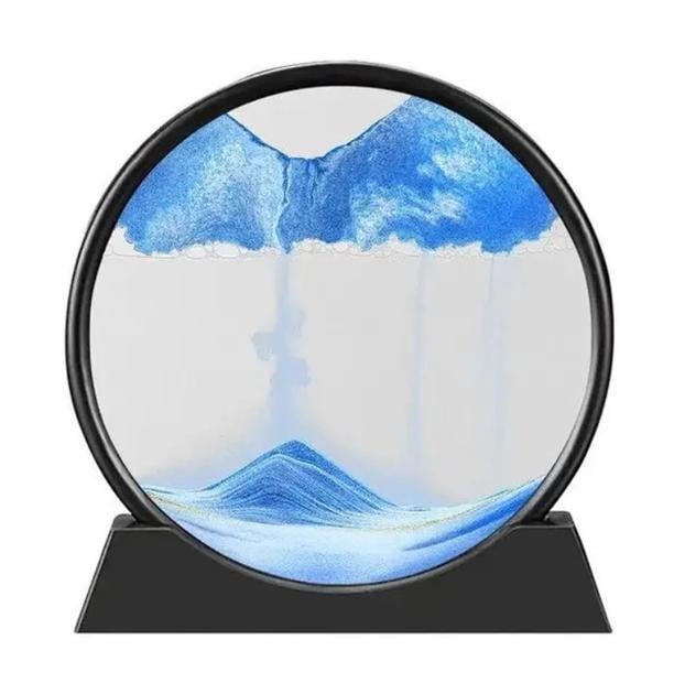 Картина настольная песочная 3D на подставке Черный (9514)