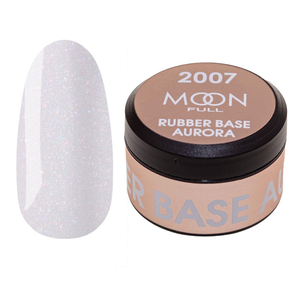 Базовое покрытие цветное Moon Full Rubber Base Aurora №2007 15 мл