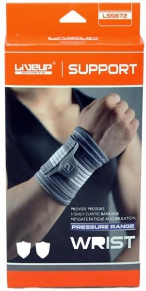 Фиксатор запястья WRIST SUPPORT L/XL Серый/Белый (LS5672-LXL) - фото 2