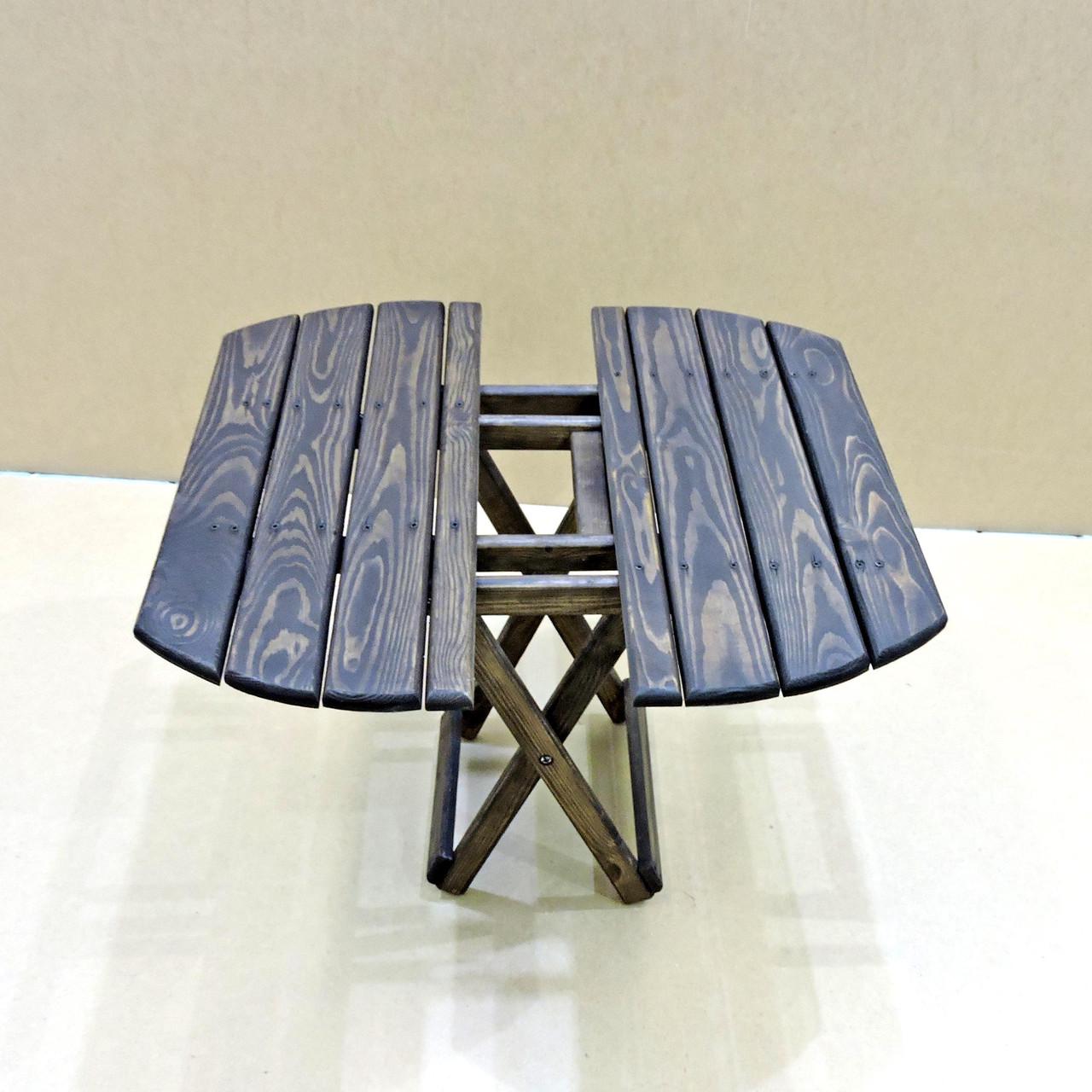 Столик раскладной из дерева Торенс Мокко (СУН-001010) - фото 3