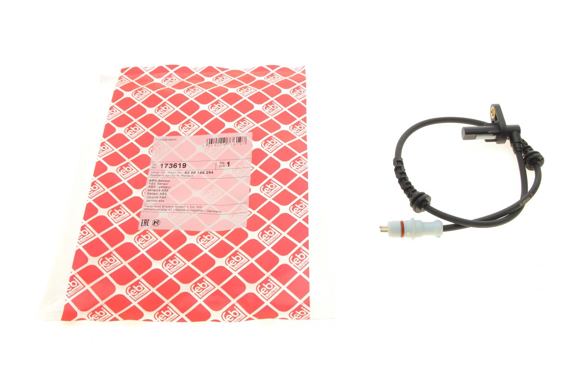 Датчик ABS передний Renault Clio II/Kangoo/Twingo 1,2-2,0 16V (02-- (173619)