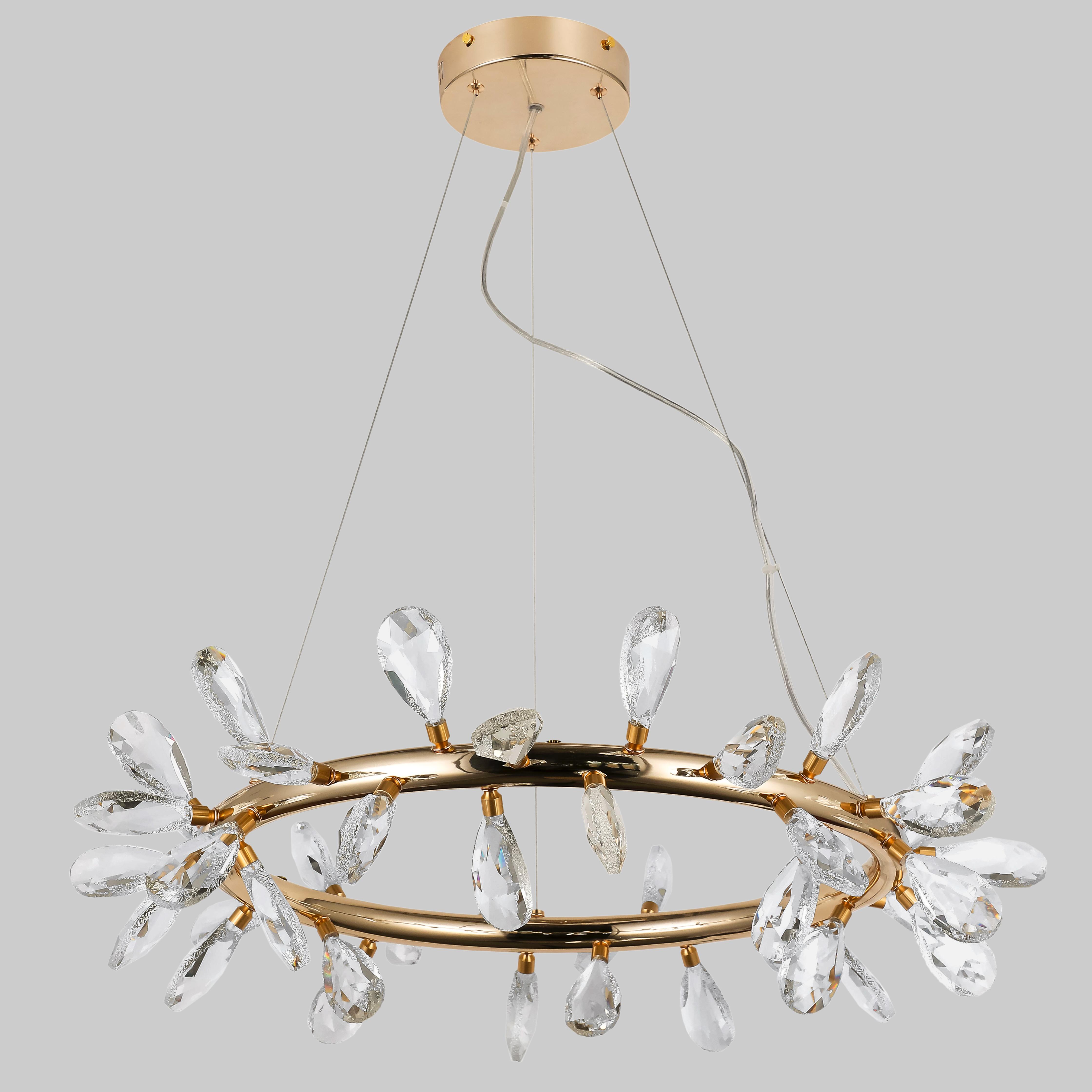 Люстра Crystal 40W 70 см Бронзовый (85-6601-42)