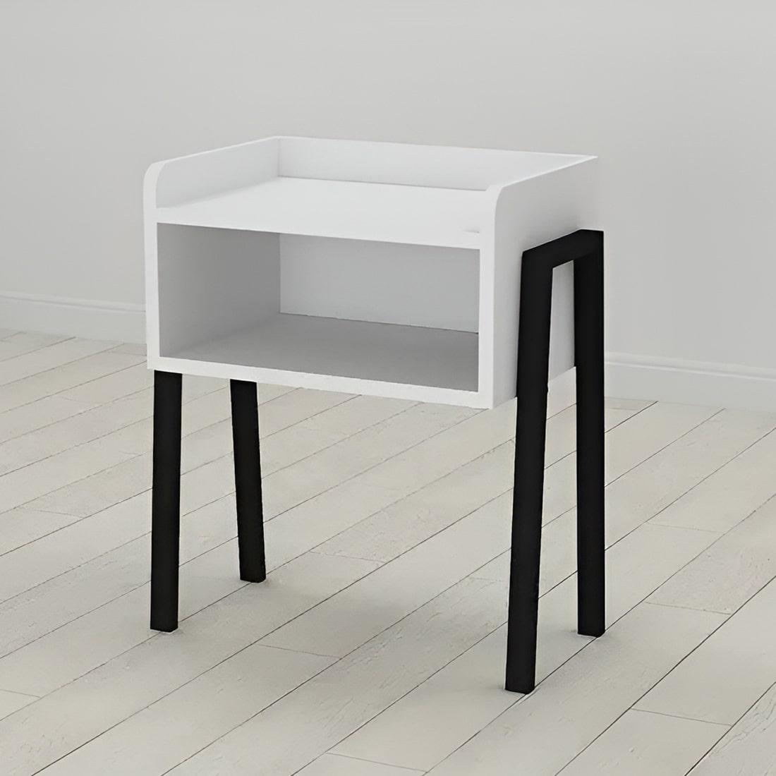 Тумба модульная Ferrum-decor Джузи металл/ДСП 16 мм 540x450x320 мм Черный/Белый (FRD-102968)