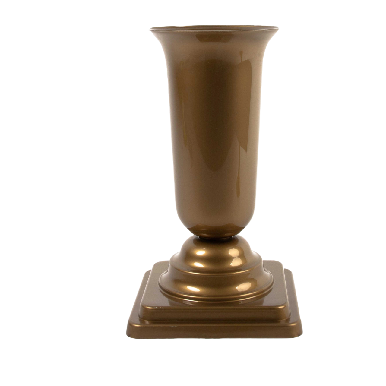 Вазон Дама с подставкой 16,8 см Золотой (46558) - фото 1