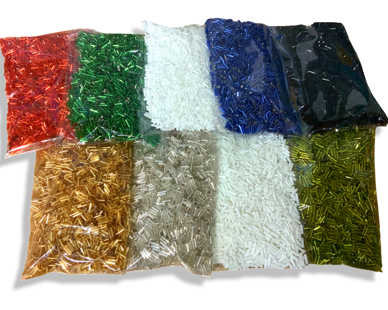 Набір бісеру стеклярус 450 г 9 шт. (7569768)