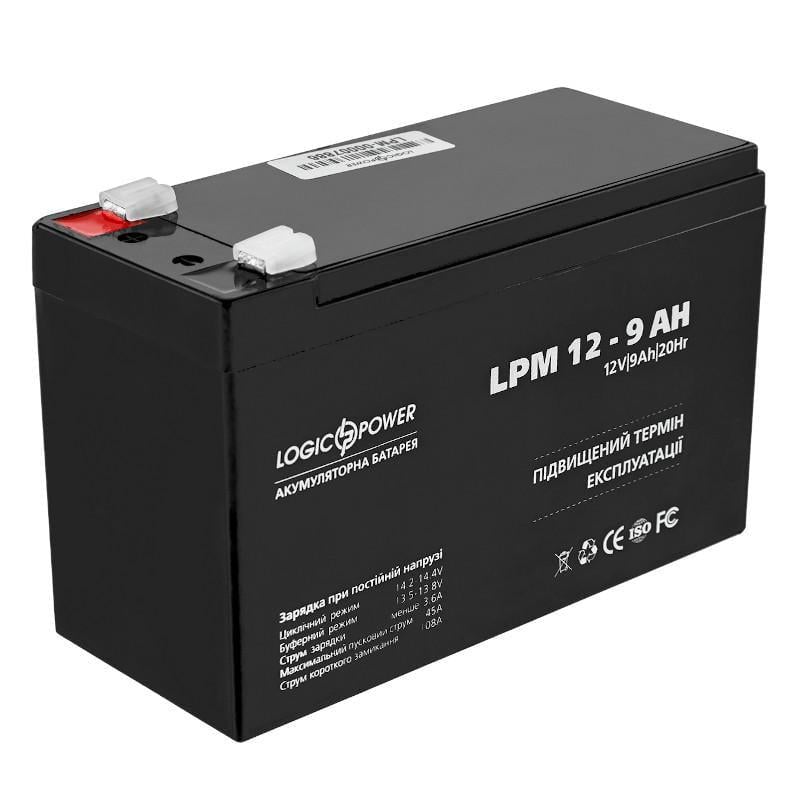 Аккумуляторная батарея свинцово-кислотная LogicPower AGM LPM 12-9,0 Ah (29879694)