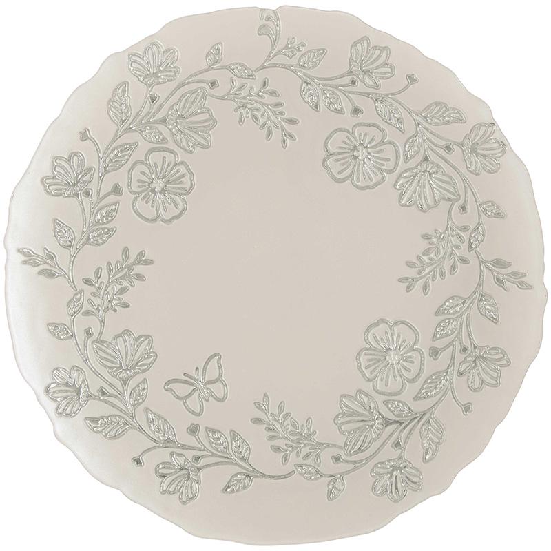Блюдо стеклянное Easy Life Spring Glass 33 см White (111005941)