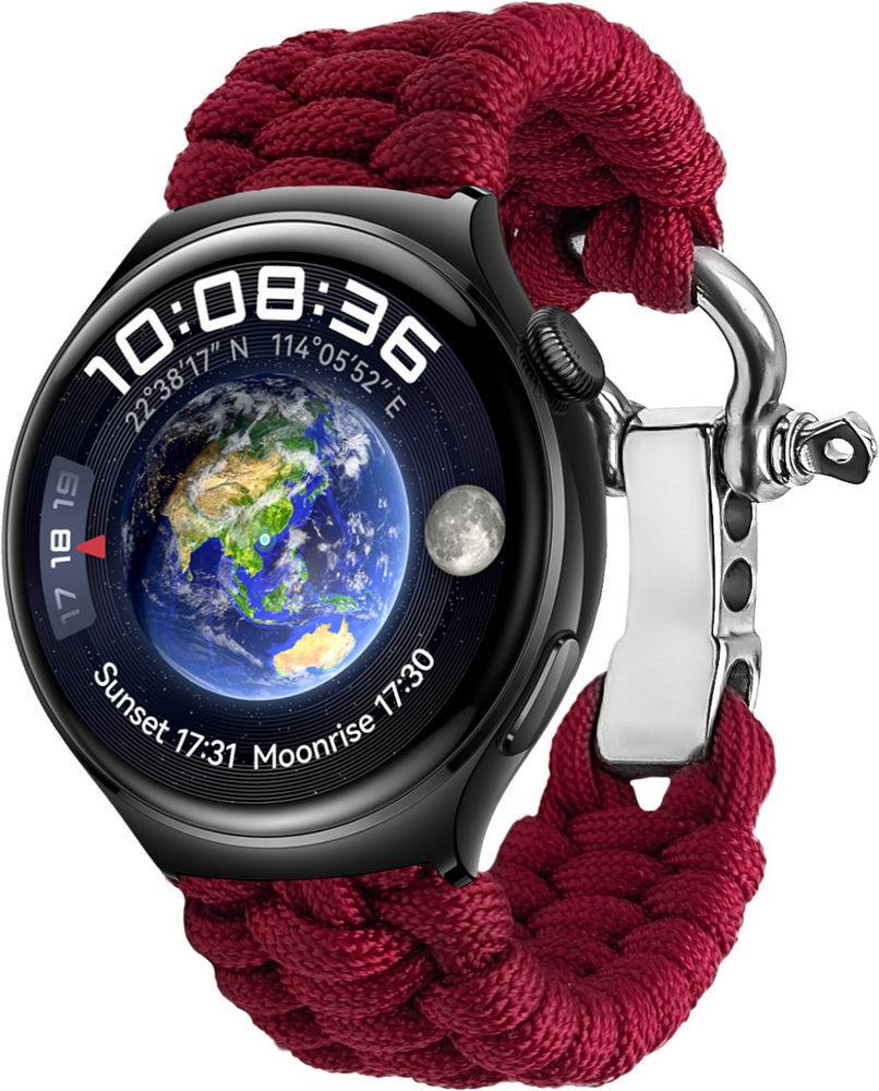 Ремешок из паракорда Ruper для смарт-часов Huawei Watch 4/4 Pro Wine (38640-42)