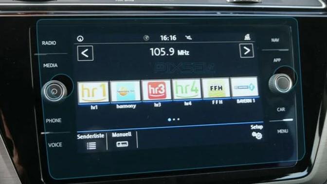 Захисне скло Pixsel гібридне матове на монітор Volkswagen TOURAN 10,9“ 2017
