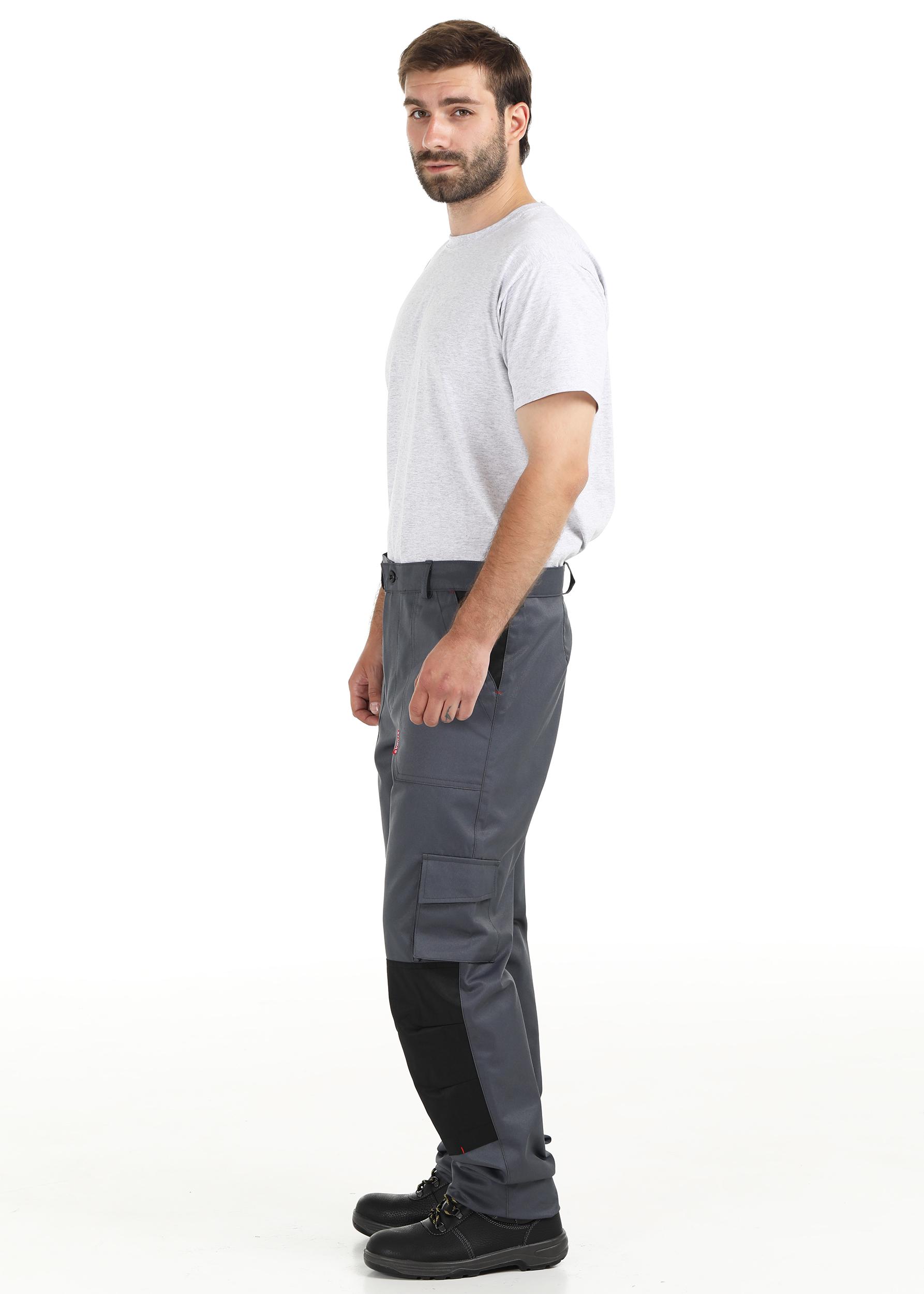 Штани робочі Оптима 55551055 р. 48-50/ 3-4 см Сірий (55551055) - фото 3