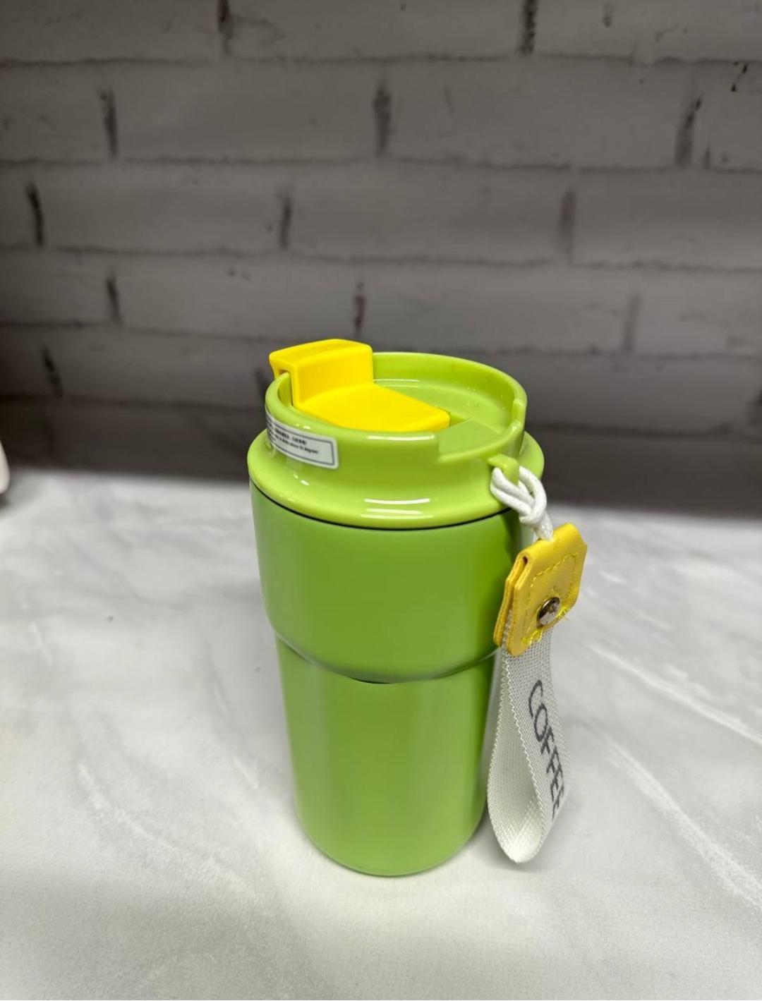 Термокружка Happy Life нержавеющая сталь 330 мл Зеленый (18005792) - фото 3 Термокружка Happy Life нержавеющая сталь 330 мл Зеленый (18005792) - фото 3