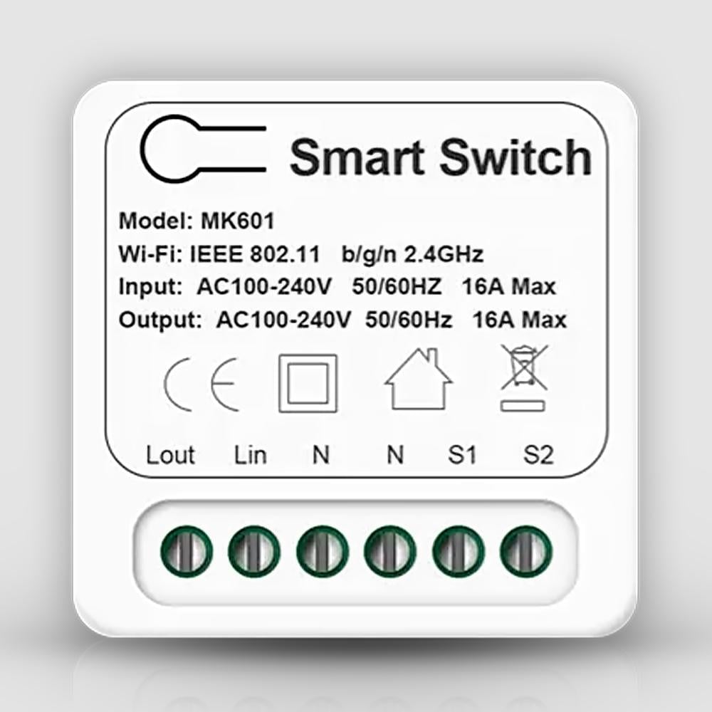Реле Wi-Fi мини Tuya 16A (WH00368)