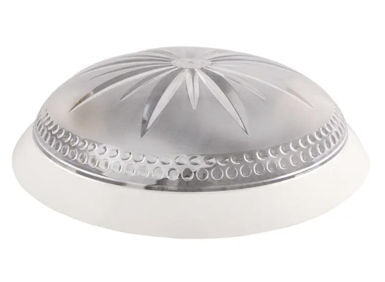 Настенно-потолочный светильник круглый ERKA 1149 прозрачный 2xЕ27 IP20 Белый (27548779)