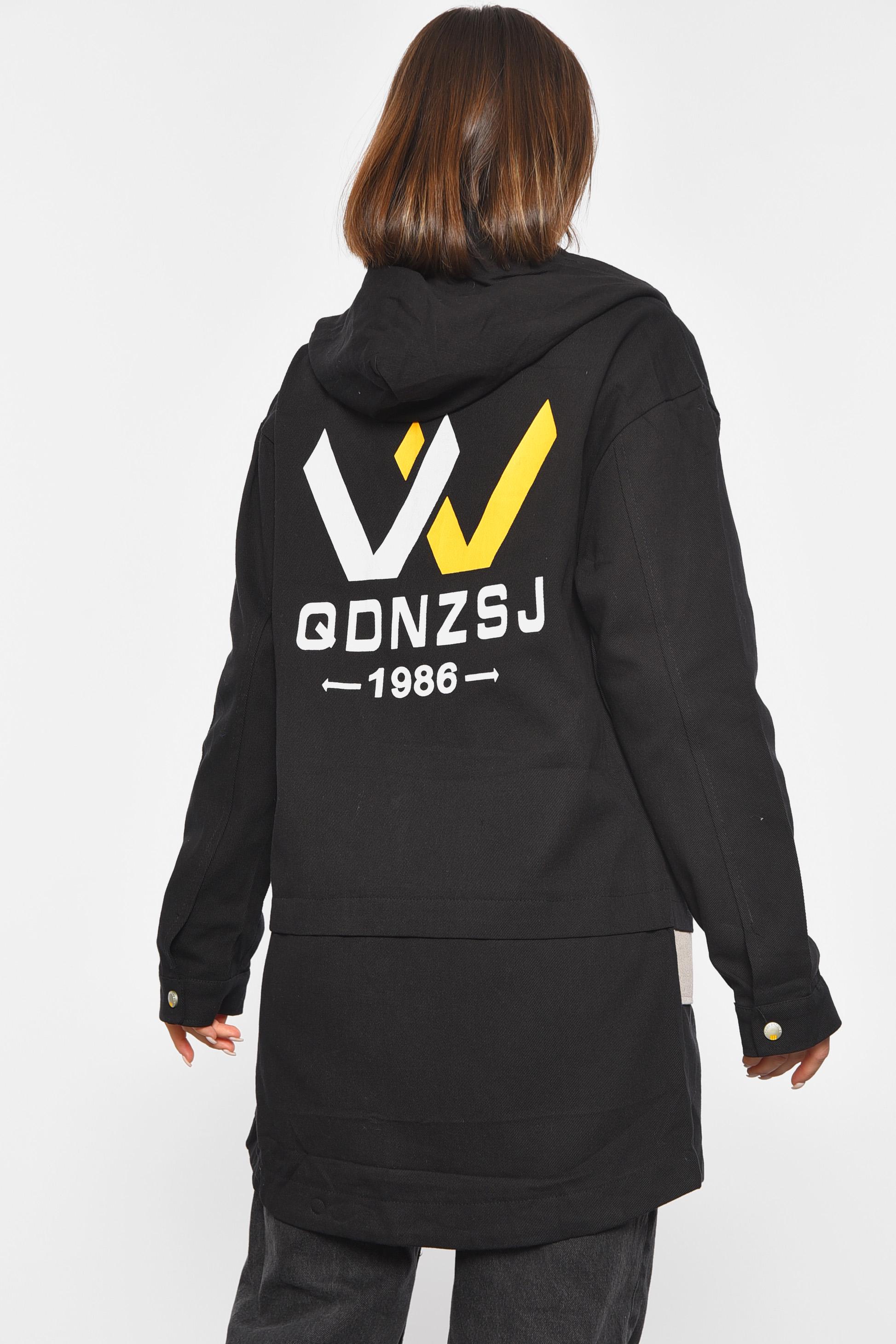 Кардиган женский с надписями M Черный (187794) - фото 3 Кардиган женский с надписями M Черный (187794) - фото 3