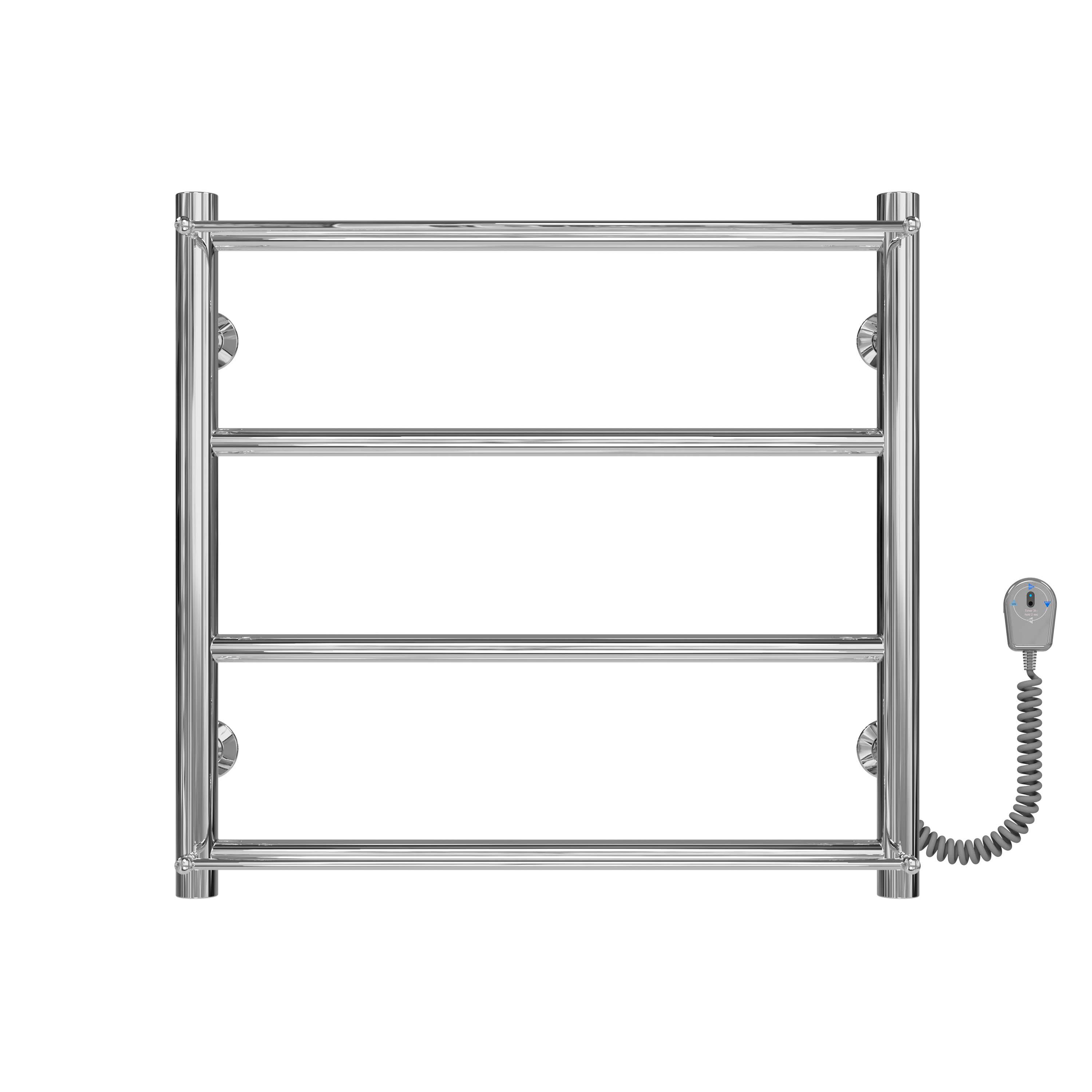 Полотенцесушитель электрический Deffi Ladder П4 EF16 правое подключение нержавеющая сталь 400х500 мм Хром (C.LK.50.40.4.E.C.R.5)