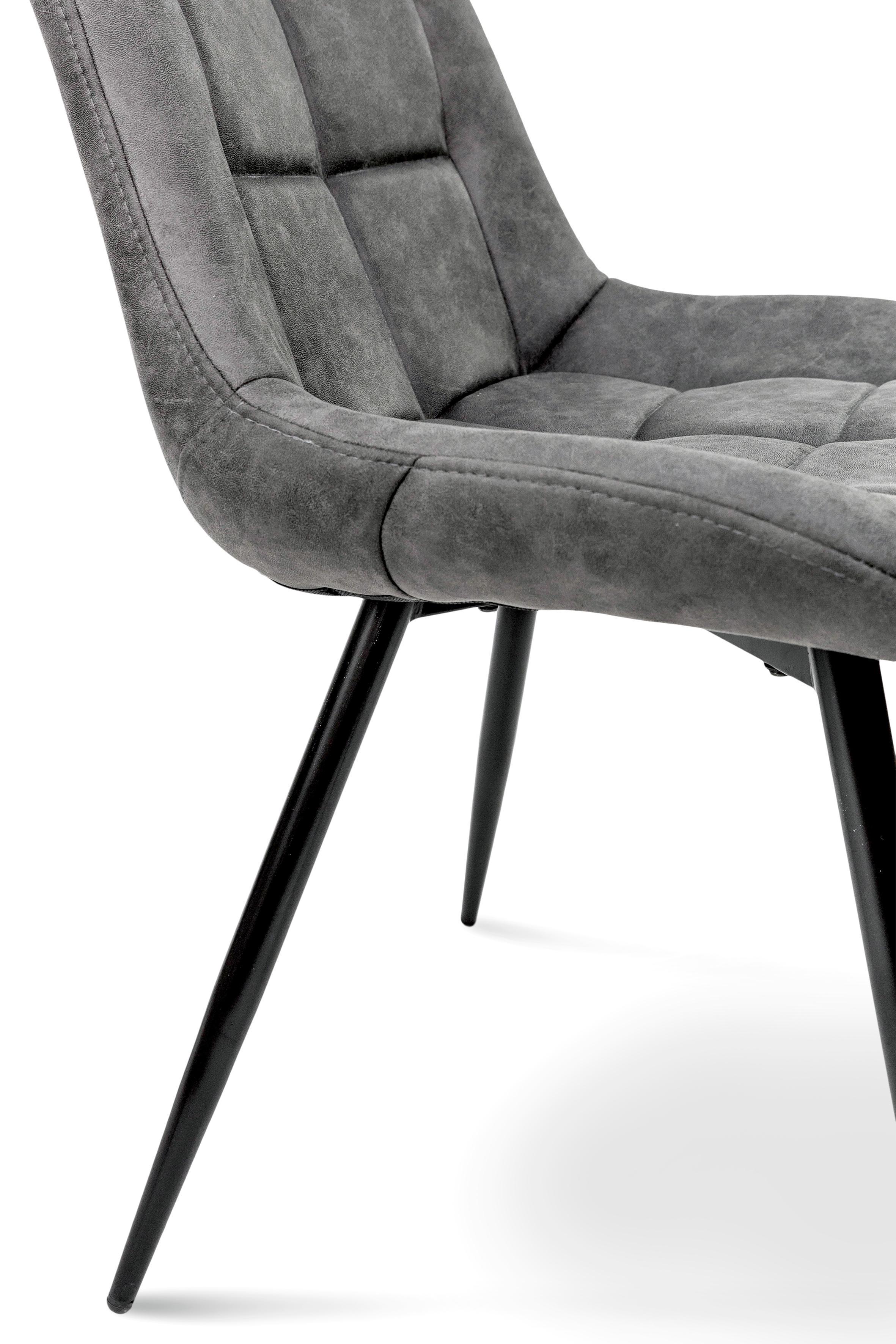 Стілець для кухні та вітальні ГРЕЙС Крокус 570х800х500 мм Чорний/Сірий кварц (GAА0056318) - фото 6 Стілець для кухні та вітальні ГРЕЙС Крокус 570х800х500 мм Чорний/Сірий кварц (GAА0056318) - фото 6