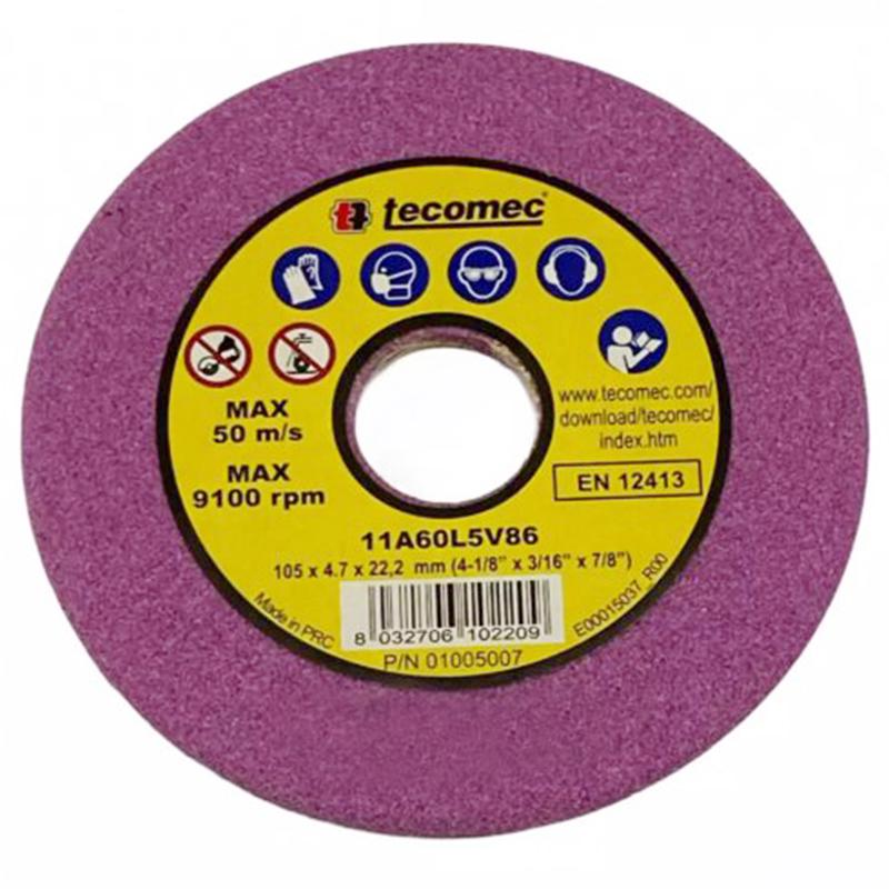 Круг заточной Tecomec 105х22х4,7 мм Розовый (shlif050)